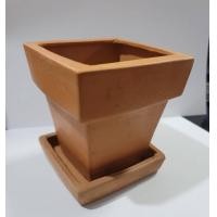 ราคา กระถางดินเผาเนื้อเรียบขนาด4นิ้วทรง6เหลี่ยม4เหลี่ยมรูปหัวใจ ขายพร้อมจานลอง ส่งKerry (10915245862)