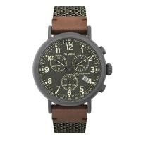 ราคา TIMEX TW2U89500 STANDARD นาฬิกาข้อมือผู้ชาย สายผ้า หนัง Gunmetal หน้าปัด 41 มม (20411863927)