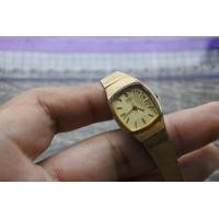 ราคา นาฬิกา Vintage มือสองญี่ปุ่น SEIKO ชุบทอง 1421 5170 ระบบ QUARTZ ผู้หญิง ทรงสี่เหลี่ยม กรอบทอง หน้าทอง หน้าปัด 19มม สายสแตนเลสแท้ ใช้งานได้ปกติ สภาพดี ของแท้ ไม่กันน้ำ (18540234991)