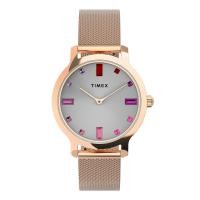 ราคา TIMEX TW2U87000 TRANSCEND นาฬิกาข้อมือผู้หญิง สายสแตนเลส สีโรสโกลด์ หน้าปัด 31 มม (20410581292)