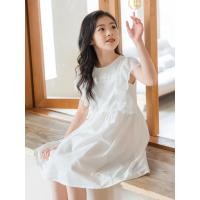 ราคา เดรสกระโปรงแขนระบายลูกไม้สำหรับเด็กผู้หญิงกระโปรงเจ้าหญิงสวยหวานสีขาวฤดูร้อน2023กระโปรงแขนสั้นผ้าฝ้ายแท้สไตล์ตะวันตกสำหรับเด็กวัย5 12ขวบ (7929649107)