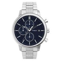ราคา Timex TW2V01700 Chicago นาฬิกาข้อมือผู้ชาย สายสแตนเลส Silver Blue (19459020111)