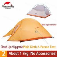 ราคา Naturehike Cloud Upอัพเกรดเต็นท์ตั้งแคมป์สำหรับ 1 3 คนเบามากเต็นท์เดินป่ากลางแจ้งกันน้ำเต็นท์สองชั้น 20D 210Tผ้าพร้อมเสื่อเต็นท์ (20517938872)
