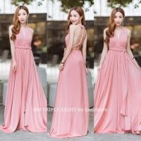 ราคา 9998 Infinity dress อินฟินิตี้เดรส ชุดเดียวเอาอยู่ทุกงานเลยค่ะ พันเป็นทรงไหนก็ได้ในชุดเดียว ommishop (807158760)