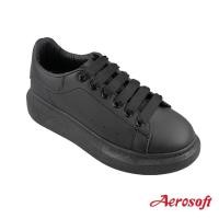 ราคา Aerosoft แอโร่ซอฟ รองเท้าผ้าใบหนัง รุ่น SN9010 รองเท้าผ้าใบเพื่อสุขภาพ (16944023606)