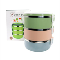 ราคา ปิ่นโต สแตนเลส ญี่ปุ่น ปิ่นโตใส่อาหารปิ่นโตเก็บความร้อน ปิ่นโตคลีน 2 ชั้น3ชั้น ข้าวกล่อง (16945284357)