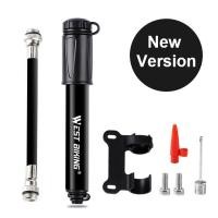 ราคา WEST ขี่จักรยาน100PSI จักรยานปั๊มลมมินิแบบพกพามือยาง Inflator ท่อ MTB ภูเขาถนน Schrader Presta วาล์วบอลขี่จักรยานอุปกรณ์จักรยาน (20423316287)
