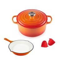 ราคา จัดส่งภายใน 24 ชม สีเย็นฝรั่งเศสแท้ หม้อเหล็กหล่อ หม้อ เคลือบฟัน 20cm 22cm 24cm 4 2L หม้อซุป กระทะ หม้อเหล็กหล่อ (19100469244)