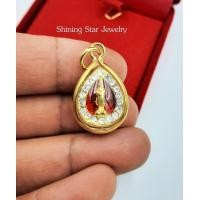 ราคา จี้พระประจำวันเกิด วันอาทิตย์ บูชาติดคอ โชคดี มีชัย จี้พระชุบทอง24Kล้อมเพชร สวยๆ จี้พระ สร้อยคอ งานทองชุบทองแท้ (7143900612)