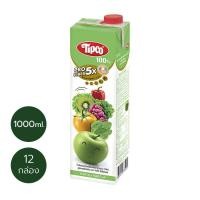 ราคา TIPCO Profiber น้ำผักผสมน้ำผลไม้ สูตรแอปเปิ้ลเขียว Mixed Veggie Green Apple 100 ขนาด 1000 มล x 12 กล่อง ยกลัง 1ลัง 12กล่อง (10220275771)