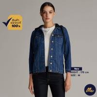 ราคา Mc Jeans เสื้อยีนส์ผู้หญิง เสื้อแขนยาว เสื้อกันหนาว มีฮู้ด ถอดฮู้ดได้ รูปทรงสวยคลาสสิค MJAZ039 (15543131684)