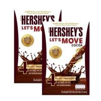 ราคา HERSHEYS LETS MOVE Instant Cocoa Powder Mixed เฮอร์ชีส์ เล็ท มูฟ โกโก้ 4โปรตีน 25g x 5ซอง 2กล่อง (1276690257)