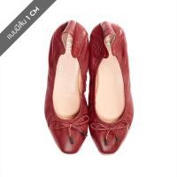 ราคา O B รองเท้าหนังแกะแท้ รุ่น Audrey comfy in Burgundy New Edition (690594028)
