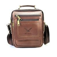 ราคา Chinatown Leather กระเป๋าผู้ชาย หนังแท้ สะพาย หนังวัวแท้ ขนาด ipad2 3 หูจับฝายาวสีแทน (17488089480)