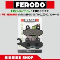 ราคา ผ้าเบรค Ferodo รุ่น ECO friction สำหรับ F R Kawasaki Ninja250 300 400 Z250 300 400 (14883278777)