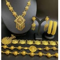 ราคา March jewelry เครื่องประดับชุดไทยเจ้าสาว 5 ชิ้น เข้าได้กับงานเลี้ยงงานรื่นเริง ประกอบด้วย สร้อย ต่างหู กำไล สังวาลย์ เข็มขัด (17425939518)