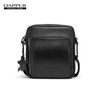 ราคา DAPPER กระเป๋าสะพายข้าง หนังแท้ Genuine Leather Crossbody Bag สีดำ (12603340640)