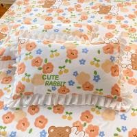ราคา Dansunreve 2ชิ้นปลอกหมอนลายดอกไม้พร้อมลูกไม้นัวเนียสไตล์เจ้าหญิงผ้าปูที่นอนปลอกหมอนสำหรับนอน47 74ซม (16628113789)