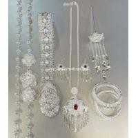 ราคา ชุดเซ็ท เครื่อง ประดับ ชุด ไทย สีเงิน (19137511883)