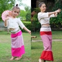 ราคา ชุดผ้าฝ้ายพื้นเมือง ชุดไทยล้านนา ชุดกาสะลองเด็ก (16664360527)