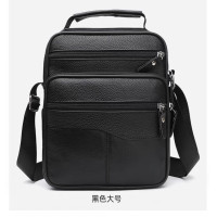 ราคา กระเป๋าผู้ชายหนังแท้กระเป๋าเป้ใบเล็กแนวธุรกิจกระเป๋าหนังวัวอเนกประสงค์ลำลองแบรนด์ฮิตกระเป๋าผู้ชายจิงโจ้กระเป๋าสะพายไหล่สะพายข้าง (20170432887)