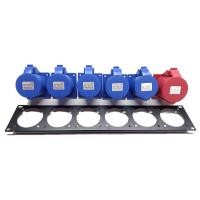 ราคา เพลทเหล็ก 6 ช่อง ชุดโหลดไฟ เพลทปลั๊กติดแร็ค 2U ชุดโหลดประกอบเอง เพลทใส่เพาเวอร์ปลั๊ก 6 ช่อง พร้อมอุปกรณ์ 32Aไม่รวมสายไฟ (20775364407)