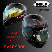 ราคา หมวกกันน็อคหุ้มคางIndex รุ่น Regenda I Shield มีแว่นกันแดดในตัว นวมถอดซักได้ ขนาดM L XL (20133944420)