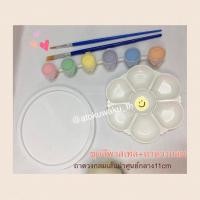 ราคา ถาดปูน Set DIY stone trays ระบายสีถาดปูน ชุดสีพาสเทล ถาดปูนมินิมอลออกแบบได้เอง (13535900919)
