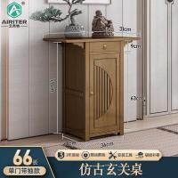 ราคา โต๊ะคอนโซลติดผนังโต๊ะไม้แท้ตู้โถงทางเดินโต๊ะพระแบบแคบโต๊ะยาวโต๊ะวางของโต๊ะคอนโซลใช้ในบ้าน (15634037915)