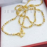ราคา jewery33 k618 สร้อยคอสองกษัตริย์ ยาว 18 นิ้ว ลายไข่ปลา ทนทาน ไม่แพ้ ไม่คัน (18220271953)