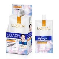 ราคา LOREAL ลอรีอัล ปารีส ไวท์ เพอร์เฟ็คท์ เซรั่ม ครีม 7 มล 1 กล่อง 6 ซอง (8809968131)