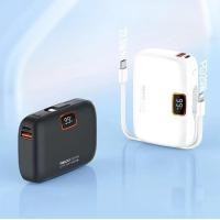 ราคา Recci Genius Powerbank Fast Charging ความจุ10000mAh เเบตสำรองมีสายชาร์จ หน้าจอแสดงผล LED น้ำหนักเบา (20421050389)