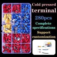 ราคา จัดส่งตลอด 24 ชั่ว ขั้วต่อสายไฟหุ้มฉนวนคละ 280 ชิ้น Assorted Crimp Spade Terminal Insulated Electrical Wire Cable Connector Kit Set (20344485386)