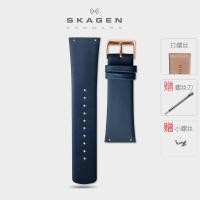 ราคา 24มม Skagen สายนาฬิกาหนังแท้แบบสกรูสีดำสีน้ำตาลใช้แทนเสียงแบริง CK (16933530750)