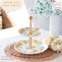 ราคา Violet Flamingo พร้อมส่งจากไทย จานลายเลมอน จานเซรามิคลายเลมอน รุ่น Vivi Lemon Plate (18790436588)