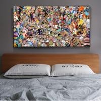 ราคา รูปภาพพิมพ์ผ้าแคนวาส สินค้าพร้อมกรอบ ภาพการ์ตูนวันพีช ภาพแขวนผนัง รูปภาพตกแต่งบ้าน กรอบพีวีซี (20304673995)