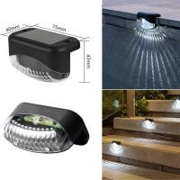 ราคา JJT ไฟโซล่าเซล ไฟโซล่าเซลล์ Solar light 1 LED ไฟติดบันได ไฟทางเดิน ไฟติดกำแพง รั้วบ้าน ติดบันไดหน้าบ้าน รั้วบ้าน เพิ่มความสวยงาม ไฟ LED โคมไฟ ติดผนัง ไฟบันได ชาร์จผ่านUSB แสงนุ่ม ไฟติดผนังไร้สาย ไฟอัต