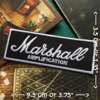 ราคา โลโก้ Marshall ตัวรีดติดเสื้อ อาร์มรีด อาร์มปัก ตกแต่งเสื้อผ้า หมวก กระเป๋า แจ๊คเก็ตยีนส์ Hipster Embroidered Iron on Patch (5962900914)