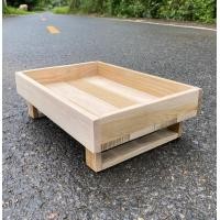 ราคา ถาดรองมีขา ถาดเสริฟ ถาดวางของ ถาดไม้สัก 22x33x10 (20865867553)