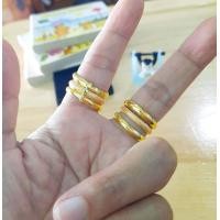 ราคา แหวนทองเกลี้ยง3วง แหวนทองชุบ RCN 02 (20388944828)