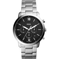 ราคา Fossil Watch FS5384 45mm Neutra Chronograph Black Dial Silver Steel for Men (20824285706)