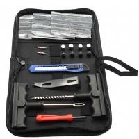 ราคา ชุดปะยางฉุกเฉิน ชุดเข็มปะยาง ไหมปะยาง ชุดซ่อมยางรถยนต์ ตัวหนอน ยางชุดซ่อมแซมยางชุดเครื่องมือซ่อมแซมสำหรับรถจักรยานยนต์ที่มีกล่อง เ (20486609124)