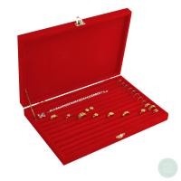 ราคา กล่องใส่แหวนฟูก กล่องกำมะหยี่ใส่แหวน ใส่ต่างหู กล่องใส่เครื่องประดับ ใส่แหวนได้ตั้งแต่ 20 100 วง ขึ้นอยู่กับขนาดกล่องและแหวน สีแดง (17792937497)