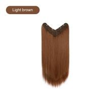 ราคา แฮร์พีช แบบแพ 45cm 60cm แฮร์พีชผมยาว แฮร์พีชแบบกิ๊บ แฮร์พีช ผมตรง ทรงV กิ๊บ4ตัว หนีบ ดัดได้ (20347988083)