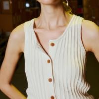 ราคา knitCircle BEST REGARDS Top 4สี Office collection เสื้อแขนกุดไหมพรม ผ่าหน้า มีกระดุม ลายทอ Rib แนวตั้ง เนื้อผ้านุ่ม ไม่หนา ใส่สบาย (20426887986)