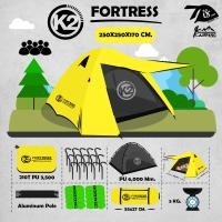 ราคา เต็นท์ K2 FORTRESS รุ่นใหม่ โครงอลูมิเนียม สำหรับ 4 5 คน กันน้ำได้ 100 (16210750418)