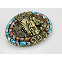 ราคา เข็มขัด เข็มขัดคาวบอย หัวเข็มขัด แบบหัวลูกปัด หัวและสาย46 นิ้ว ส่งเร็ว (18110185514)