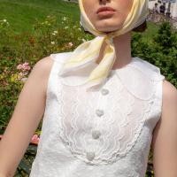 ราคา TOHNS LACE CLLAR DRESS เดรสผ้าลูกไม้แขนกุด (20581783478)