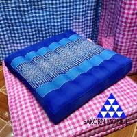 ราคา เบาะรองนั่ง Size 38x38x7 cm เบาะนั่งลายขิด เบาะนั่งลายไทย เบาะนั่งผ้าขิด (20506361313)