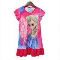 ราคา ชุดเดสรเด็ก กระโปรงเด็กผู้หญิง เสื้อผ้าเด็กผู้หญิง ลายเจ้าหญิง เอลซ่า โซเฟีย ผ้ามันผ้าไมโค PM777 141 150 (15424464941)